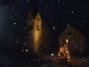 Marienbasilika bei Nacht